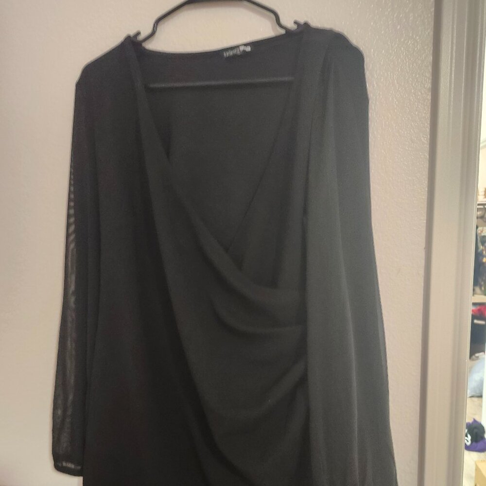 Hillary Wrap Dress - Black